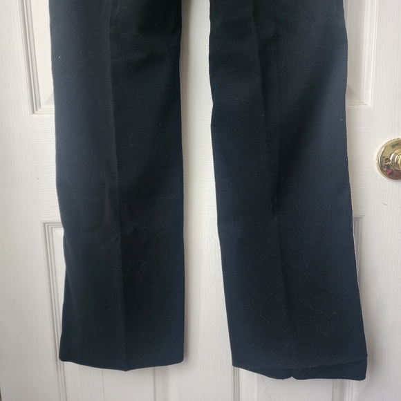 Loft Black with White Stripe Dress Marisa Trouser Pants - Picture 6 of 10